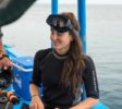 Petra beim Tauchen mit West Bali Explorer